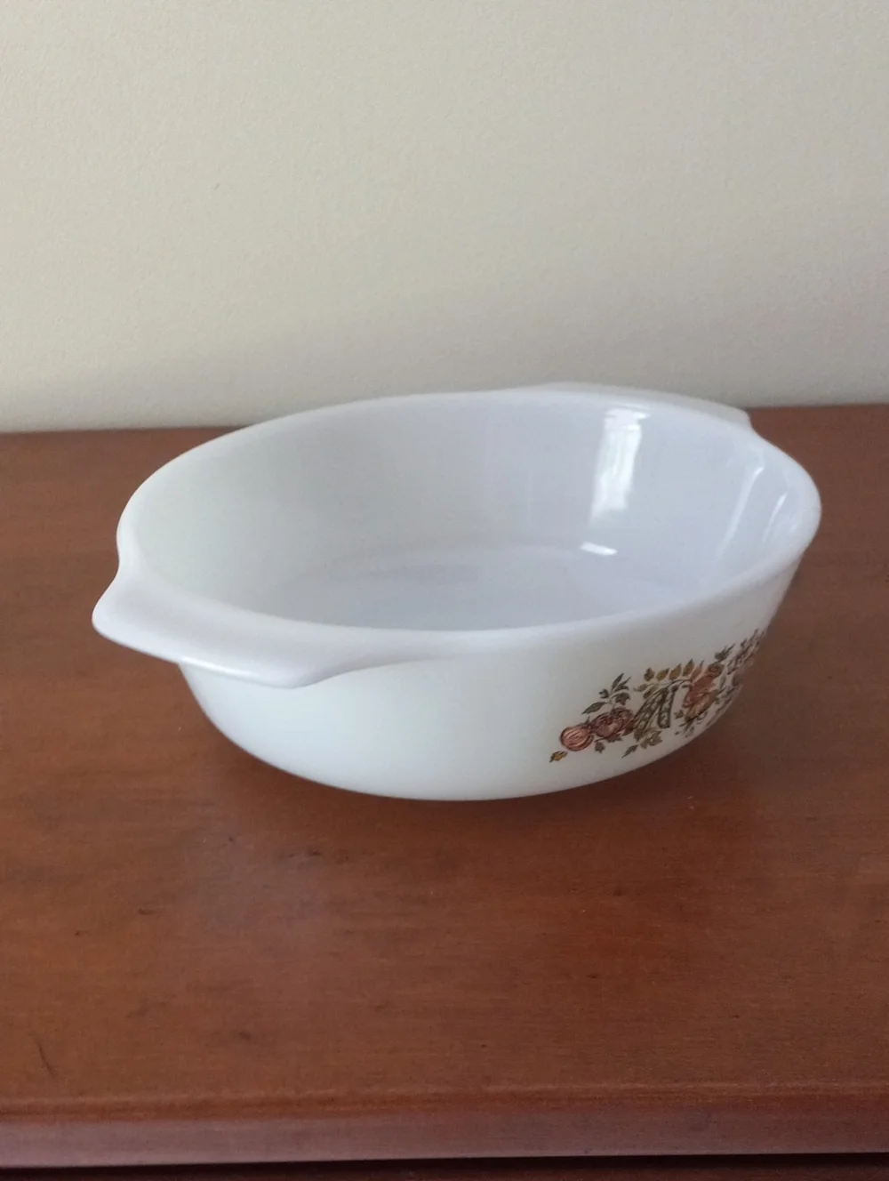 Anchor Hocking White Harvest Vegetable Glass Baking Dish - Home Kitchen